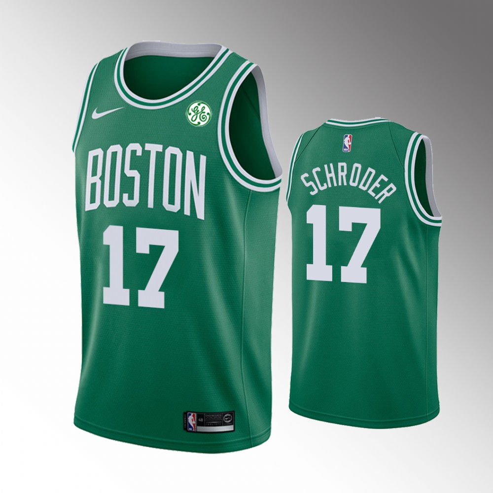 Men's Boston Celtics Dennis Schroder #71 Icon Edition 2021 Green 2021 Trade Jersey 2401ZEXC
